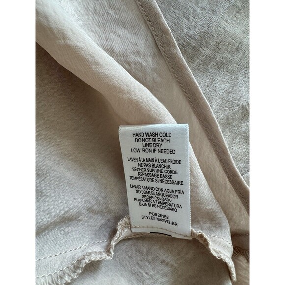 NWT Bobeau Mushroom Satin Shimmer Midi Skirt Size M Feminine Classy Elegant - Picture 5 of 7